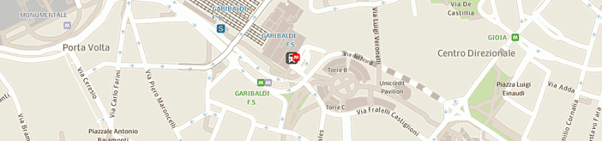 Mappa della impresa farmacia stazione garibaldi sas di salsi enzo e c a MILANO