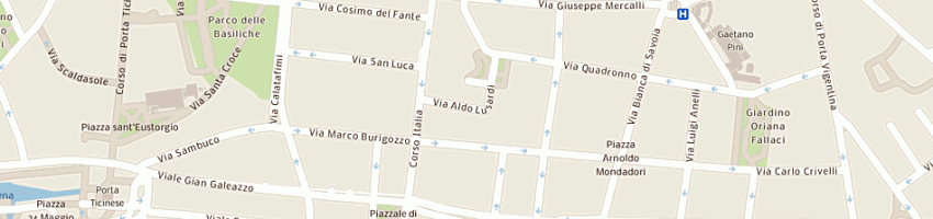 Mappa della impresa delta software srl a MILANO