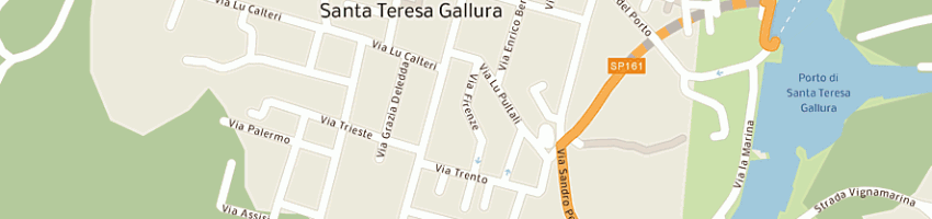 Mappa della impresa scarfi gian battista a SANTA TERESA GALLURA