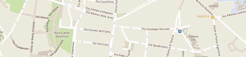Mappa della impresa mirandola maurizio a MILANO