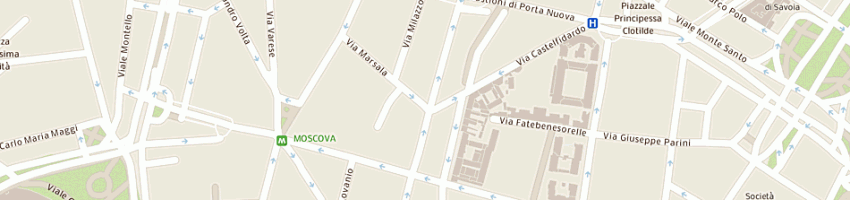 Mappa della impresa etfin snc di mohamed osman aden e c a MILANO