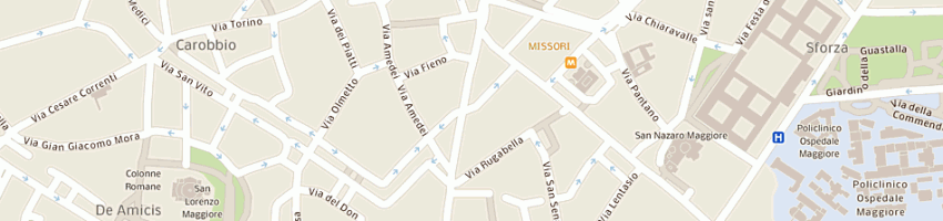 Mappa della impresa okappa srl ristorante indiano a MILANO