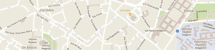 Mappa della impresa dema di desogus marco e c snc a MILANO
