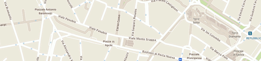 Mappa della impresa cama sas a MILANO