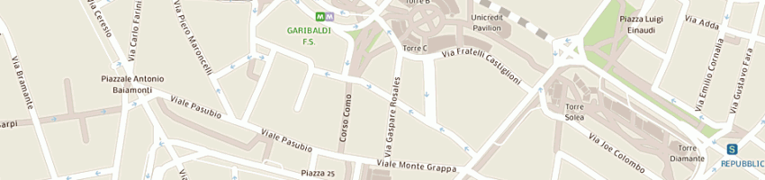 Mappa della impresa milano consult sas di cristina de rosa e c a MILANO