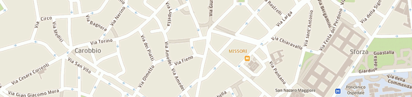 Mappa della impresa hotel central booking srl a MILANO