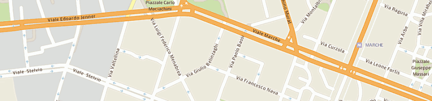 Mappa della impresa morlacchi cesare a MILANO