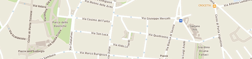 Mappa della impresa giacomini arnaldo a MILANO