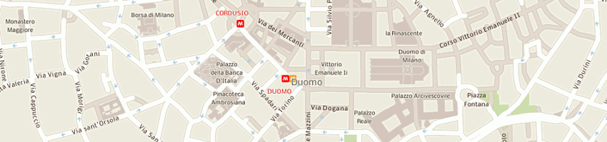Mappa della impresa bar gran caffe' a MILANO