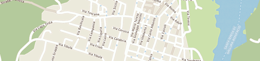 Mappa della impresa calista maria donata a SANTA TERESA GALLURA