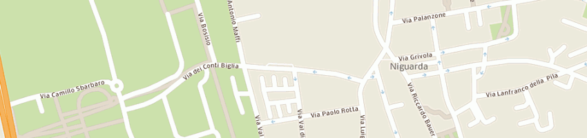 Mappa della impresa confezioni dal molin srl a MILANO