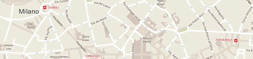 Mappa della impresa milano centro srl a MILANO