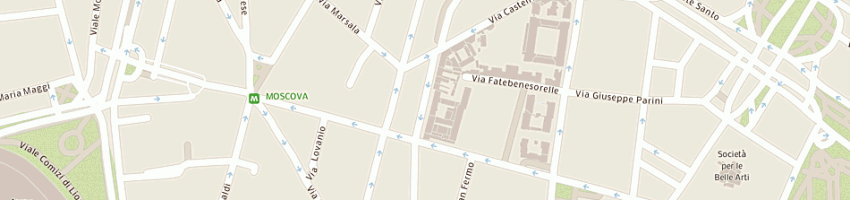 Mappa della impresa primate srl a MILANO