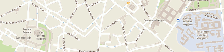 Mappa della impresa radice enrico a MILANO