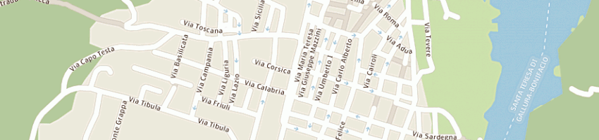 Mappa della impresa arte tessile di sanna anna maria e c snc a SANTA TERESA GALLURA