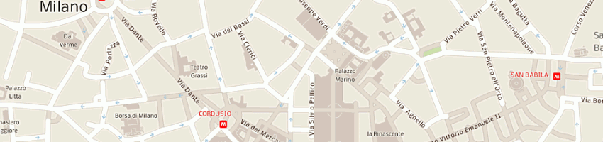 Mappa della impresa coro srl a MILANO