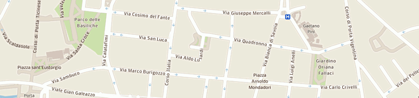 Mappa della impresa biblo' srl a MILANO