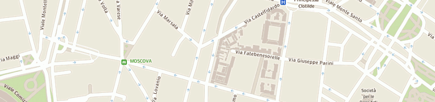 Mappa della impresa macellari gino a MILANO
