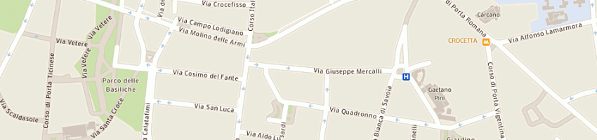 Mappa della impresa studio legale grassia avvocati associati di a assogna e c rinaldi a MILANO