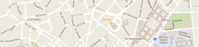 Mappa della impresa unicredit banca spa a MILANO