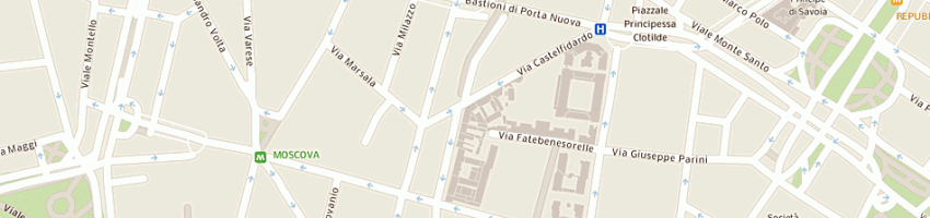 Mappa della impresa autoservice negri srl a MILANO