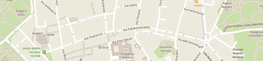 Mappa della impresa sinergetica srl a MILANO