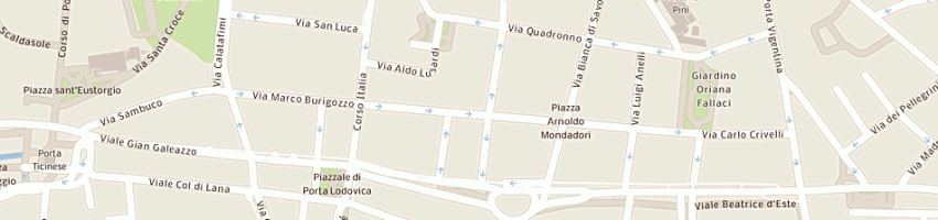 Mappa della impresa moedco srl a MILANO