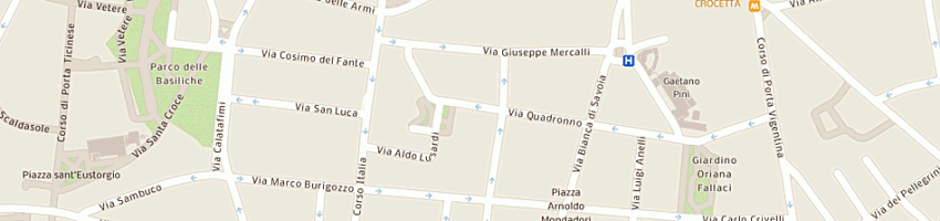 Mappa della impresa raffaelli francesco a MILANO