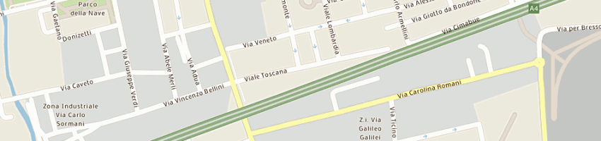 Mappa della impresa borghi roberto a MILANO