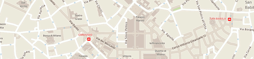 Mappa della impresa linea kappa sas a MILANO