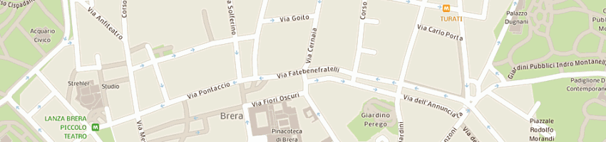 Mappa della impresa panificio gio' di giovanna forlani e c sas a MILANO