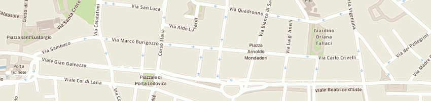 Mappa della impresa e d p 2000 sas a MILANO