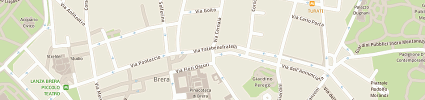Mappa della impresa caffe' borgonuovo sas di gaetano sortino e c a MILANO