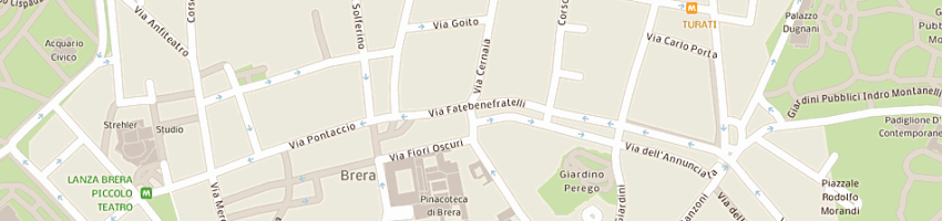 Mappa della impresa studio lageard associazione professionale a MILANO
