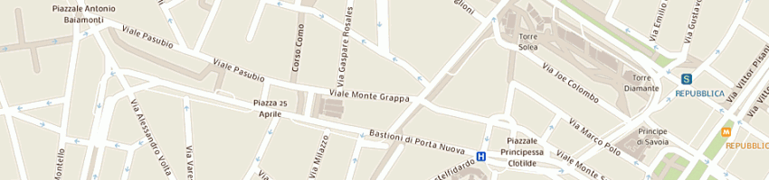 Mappa della impresa smeraldo parking sas di nicoletti riccardo e c a MILANO