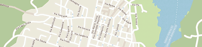Mappa della impresa poggi giuseppe a SANTA TERESA GALLURA