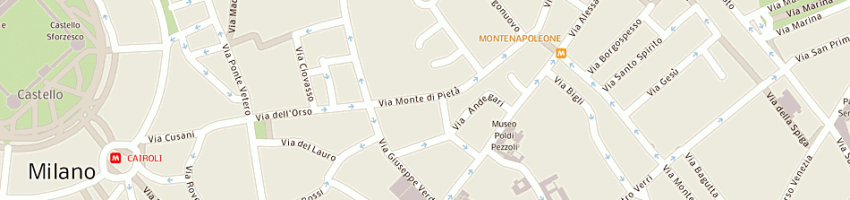Mappa della impresa intesa sec spa a MILANO
