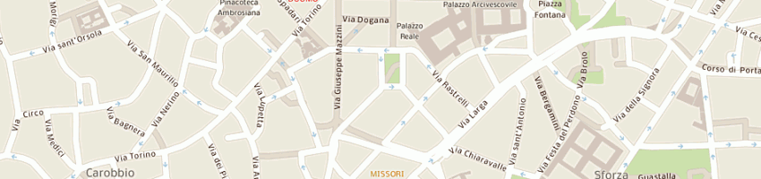 Mappa della impresa gamberale antonio a MILANO