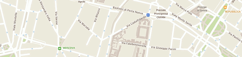 Mappa della impresa pad sas di rossi paola edvina e c a MILANO
