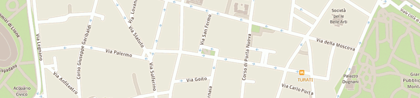 Mappa della impresa mannoni sergio a MILANO