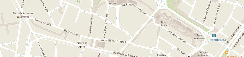 Mappa della impresa deal sas di alberto gallese e c a MILANO