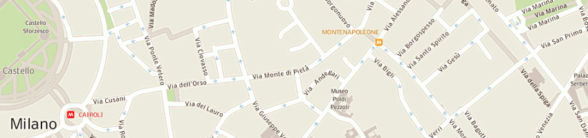 Mappa della impresa banca regionale europea spa a MILANO