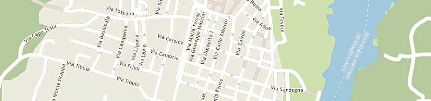 Mappa della impresa la coccinella di spigno tamara a SANTA TERESA GALLURA