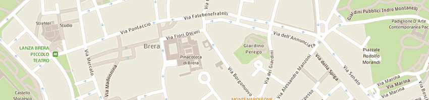 Mappa della impresa armani giorgio (spa) a MILANO