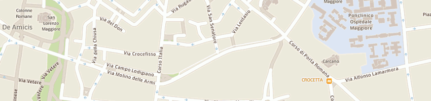 Mappa della impresa calvi zampetti aurelio a MILANO