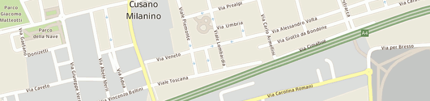 Mappa della impresa activa (srl) a MILANO