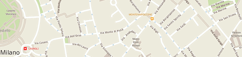 Mappa della impresa solofid spa societa lombarda fiduciaria a MILANO