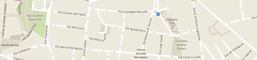 Mappa della impresa giombini sergio a MILANO