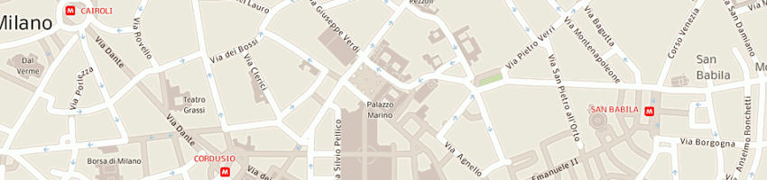 Mappa della impresa creattivita' srl a MILANO