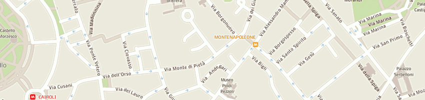 Mappa della impresa santin enrico a MILANO